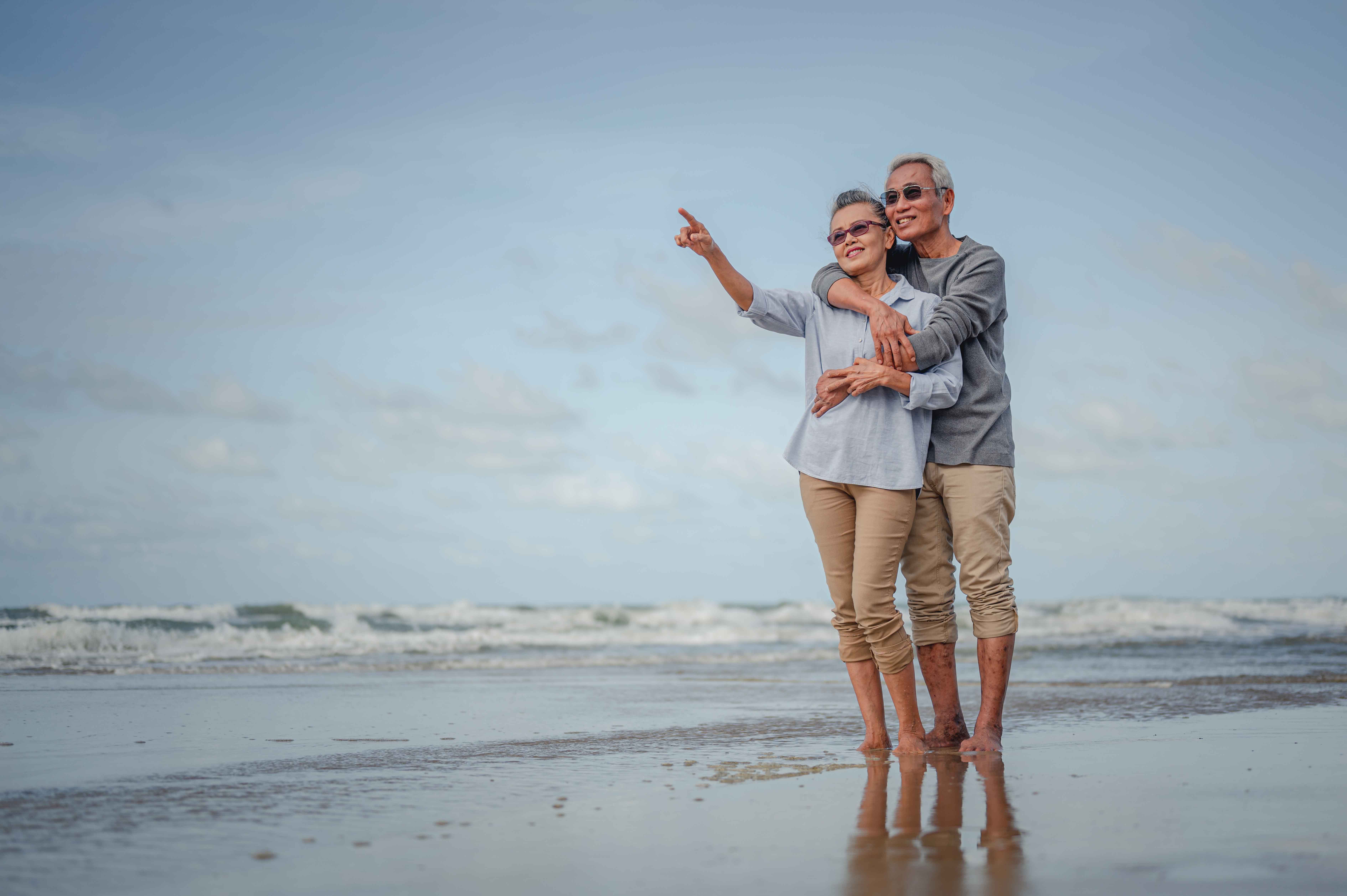 Senior Couple on Beach